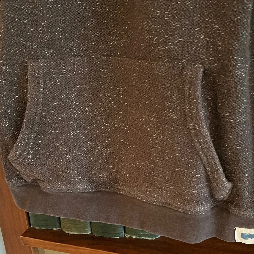 Mollusk California Men's Heather Dark Brown Crewneck Pullover - Picture 4 of 6